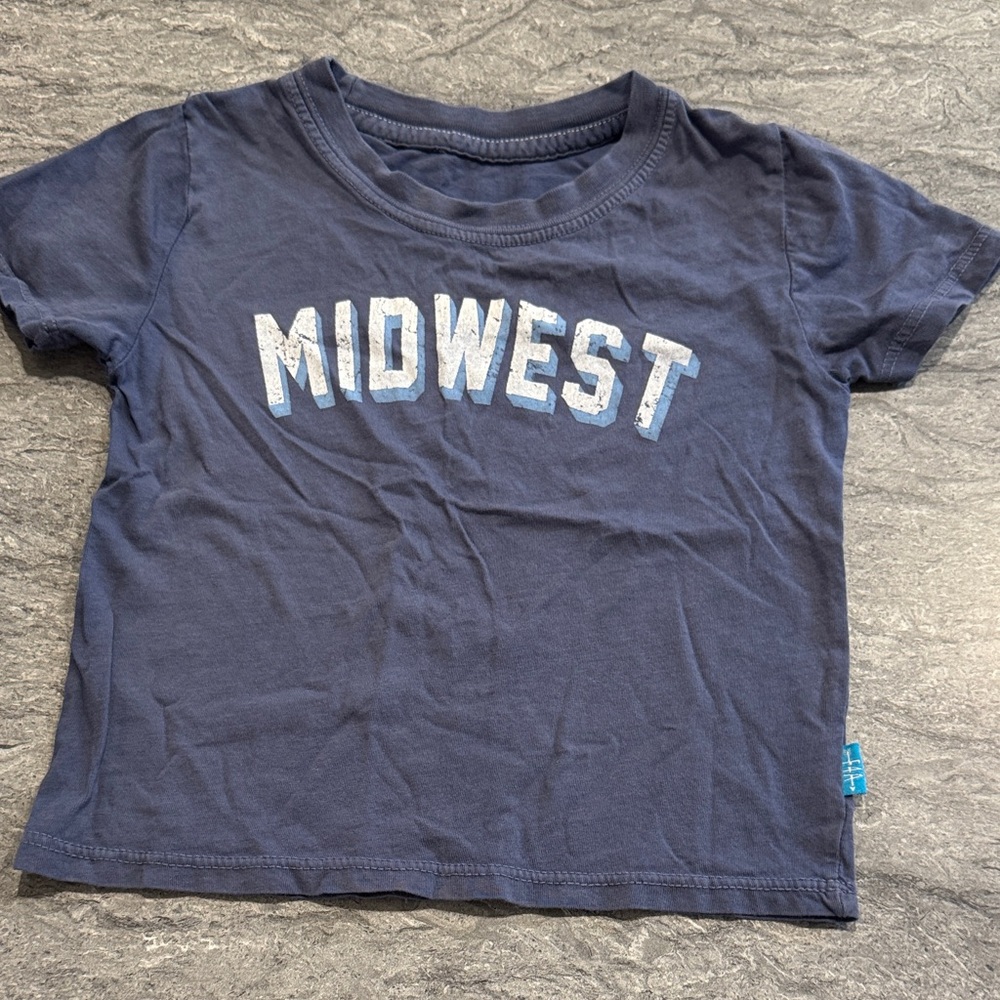 Navy Blue Midwest Kids T-Shirt